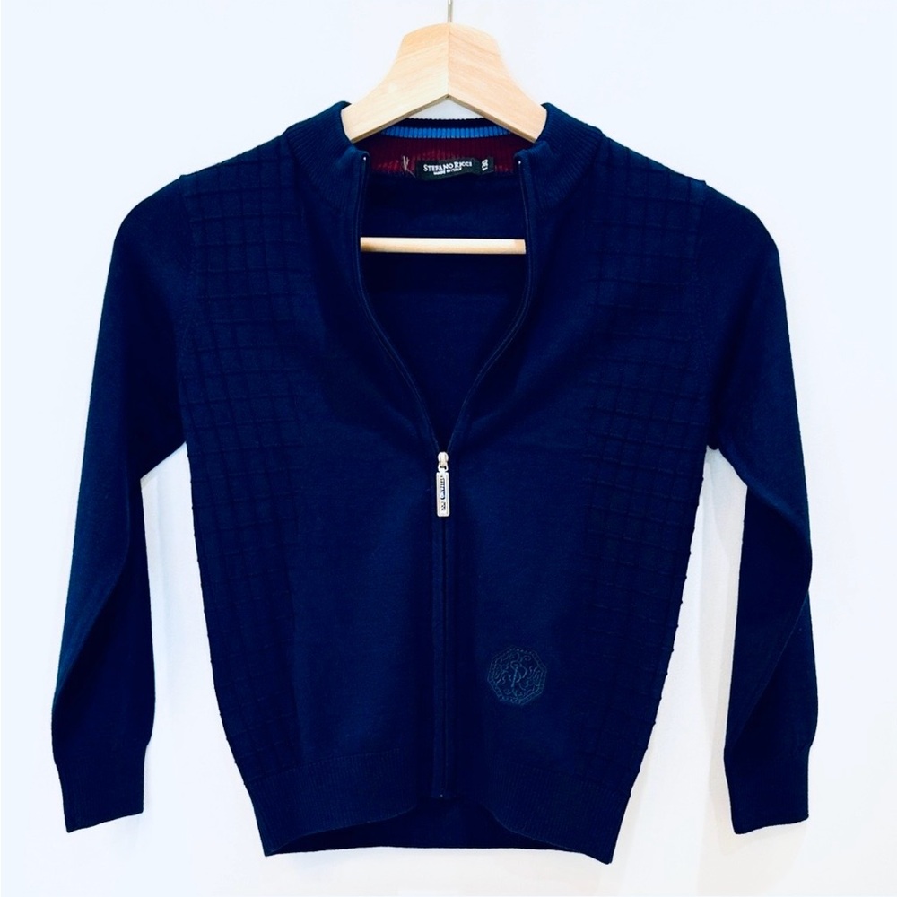 Stefano Ricci Boys Zip-Up Cardigan | SZ 7/8 - 130